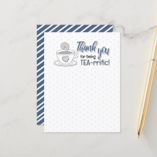 Drôle Pun plaisante sur la carte postale Tea