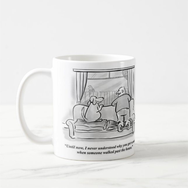 Drôle Quarantine Joke Café Mug (Gauche)