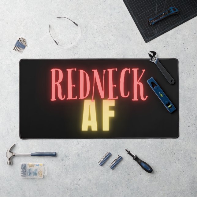 Drôle Redneck AF Neon (Poste de travail)