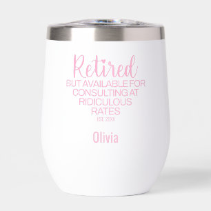 Drôle Retraite Partie cadeau Poudre rose