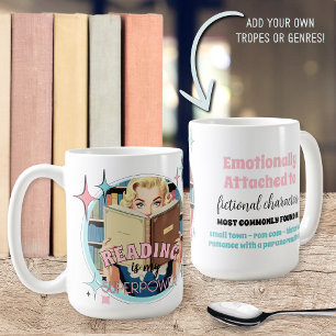 Drôle Retro Amateurs de livre Citer Mug cadeau pou