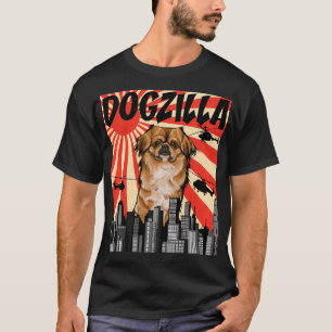 Drôle Retro Japonais Dogzilla Pekingese Pullover