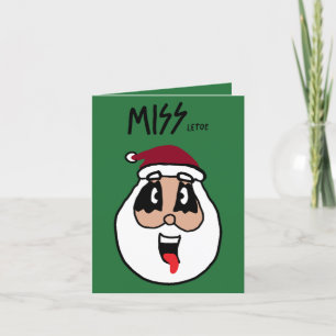 Drôle Rocking autour de la carte d'arbre de Noël