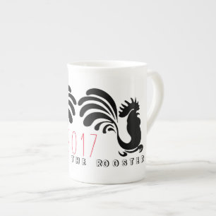 Drôle Roosters chinois Nouvel An 2017 Mug 3