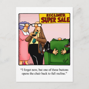 Drôle "Rough Day" ? Carte postale "Spectickles"