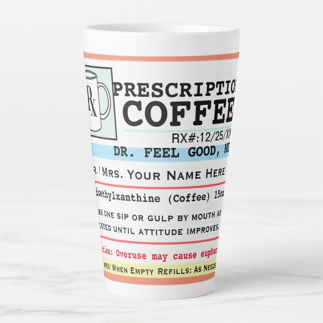Drôle RX Prescription Café Mug (Devant)