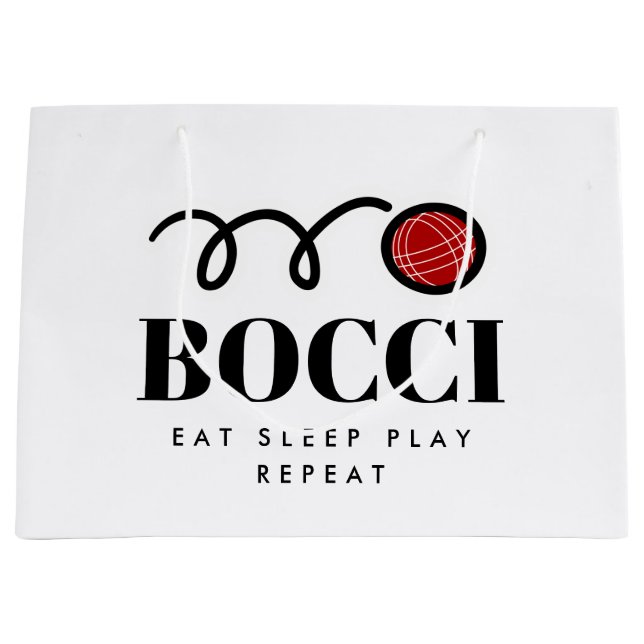 Drôle sac cadeau de bocci italien pour amoureux de (Devant)