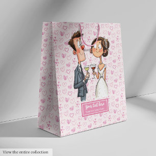 Drôle Sacs cadeau Mariage Quirky Carton personnali