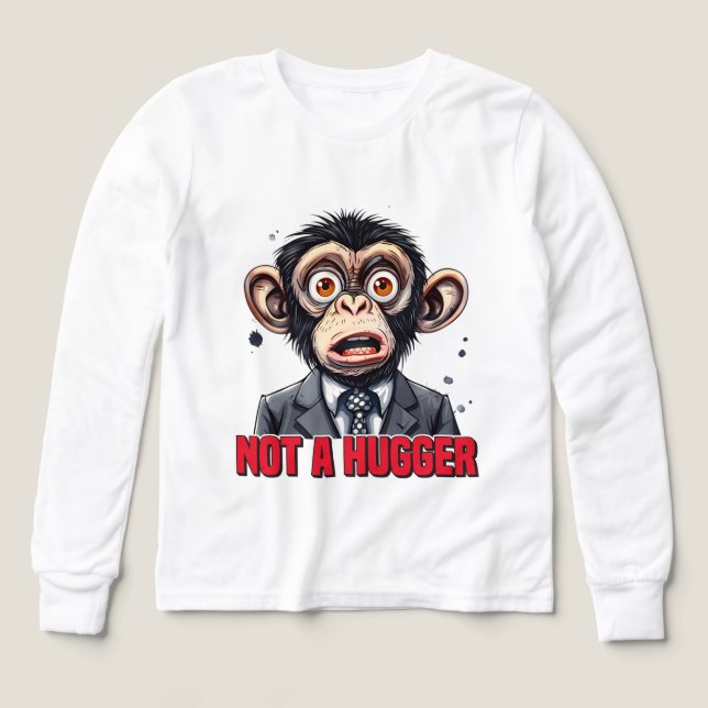 Drôle sarcasme hugger monkey word art (Motif recto)