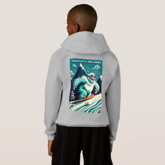 Drôle Sasquatch Était Ici Snowboard Hiver