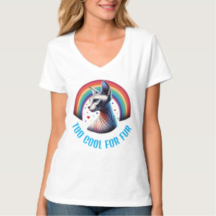 Drôle Sayings Sphynx Chat Femme T-shirt Mode