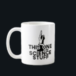 Drôle Science Café Mug - Vintage Retro<br><div class="desc">Un design scientifique amusant qui dit "Celui-ci fait des trucs scientifiques". Un grand cadeau pour les professeurs de sciences,  les tuteurs et les étudiants.</div>