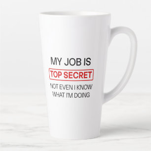 Drôle Secret Job Mug - "Mon Travail Est Très Secre