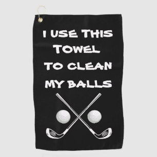 Drôle serviette de golf, boules de golf linge de n