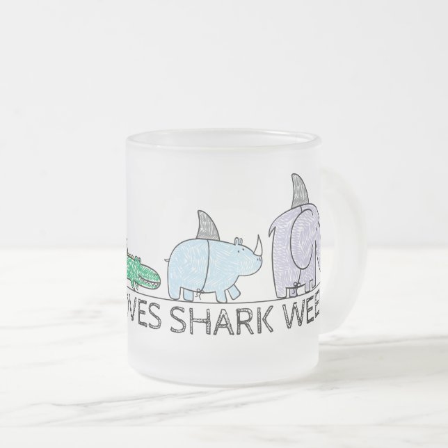 Drôle Shark Week Café Mug (Devant droit)