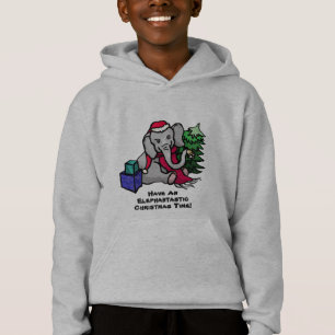 Drôle Slogan Cute Cartoon Elephant Noël