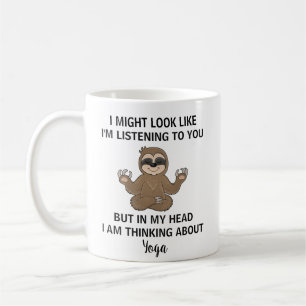 Drôle Sloth Yoga Mug cadeau pour le Yoga Teacher M