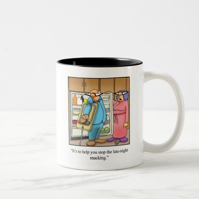 Drôle Snacking de nuit tardiveHumour Mug (Droit)