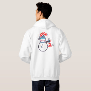 Drôle Snowman Mitten Texte cadeau sur le Sweat - s