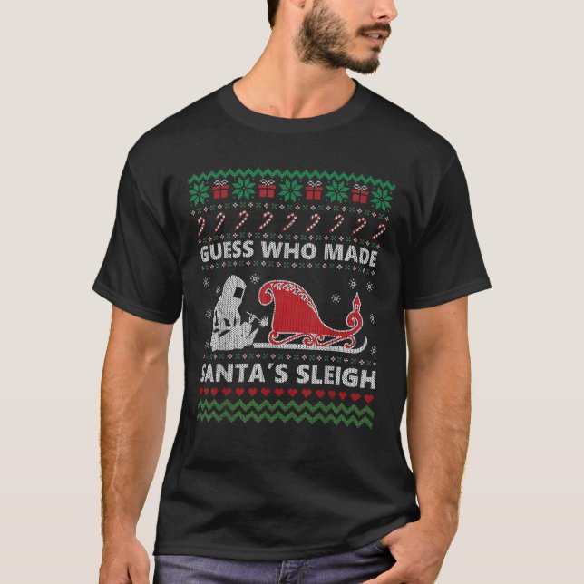 Drôle Souder laid Sweat de Noël cadeau pour Welde (Devant)
