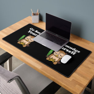 Drôle Spirituel Go Smudge Yourself Owl Méditer