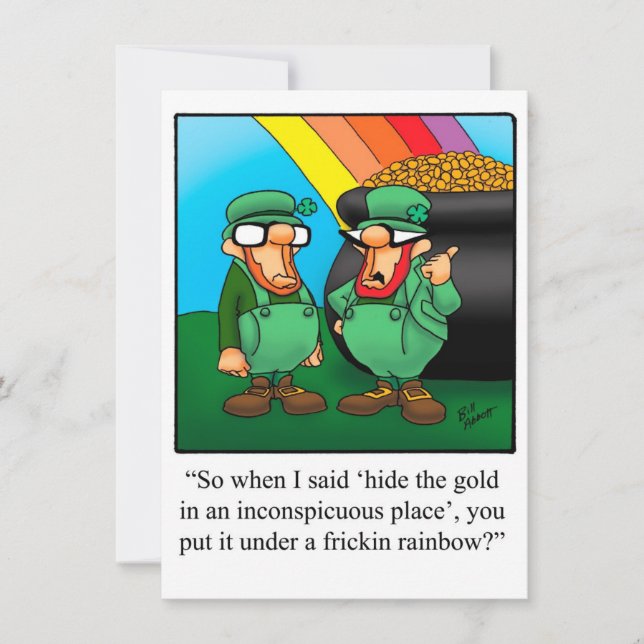 Drôle St. Patrick's Day Party Invitations (Devant)