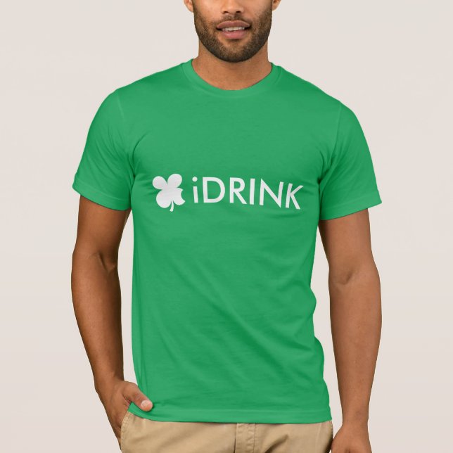 Drôle St patrick's Day T-shirt slogan | JE BOIS (Devant)