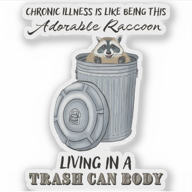 Drôle Sticker Maladie Chronique Maladie Chronique  (Devant)