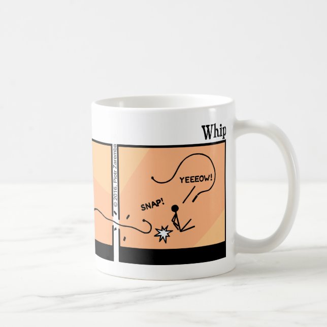Drôle Stickman Whip Mug (Droite)