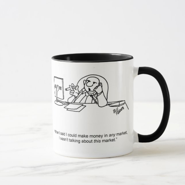 Drôle "Stock Market" Business Mug Cadeau (Droite)