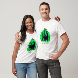 Drôle T-Shirt cadeau Happy Cactus Smile Texte pers