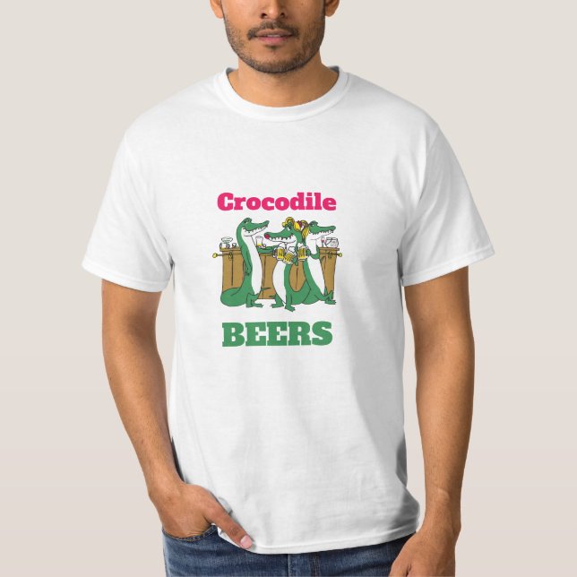 DRôle ! T-Shirt Crocodile BIÈRES -  Drôle (Devant)
