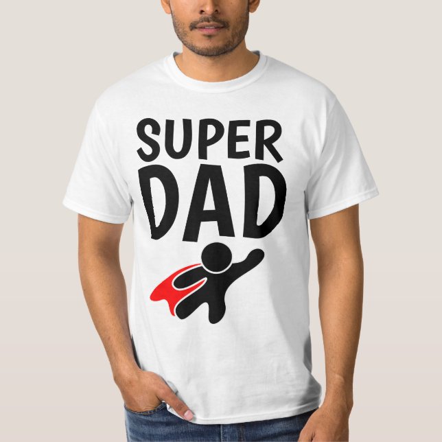 Drôle T-shirt DAD SUPER HERO DAD (Devant)