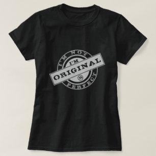 Drôle T-shirt texte Je suis original texte personn