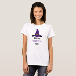 DRÔLE !🧙‍♀️ T-shirt Visage de Sorcière au Repos -