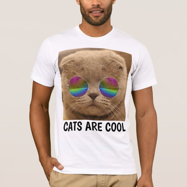Drôle T-shirts de chat, CATS SONT COOL (Devant)