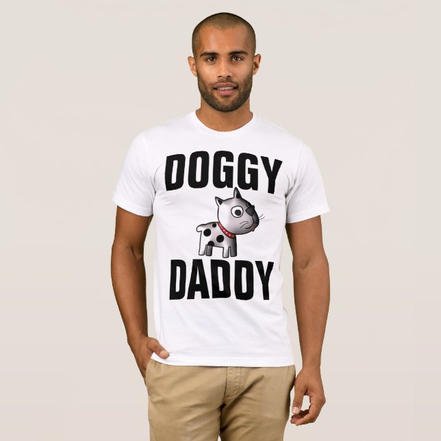 Drôle T-shirts de CHIEN DAD, DOGGY DADDY (Devant entier)
