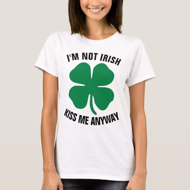 Drôle T-shirts du jour de St.Patrick, JE NE SUIS P (Devant)