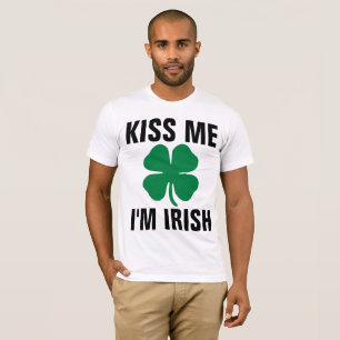 Drôle T-shirts du jour de St.Patrick, KISS ME JE S