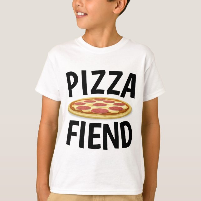 Drôle T-shirts PIZZA, FIEND PIZZA (Devant)