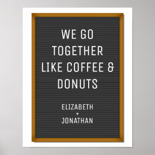 Drôle Tableau Lettre Felt Votre Texte Personnalisé