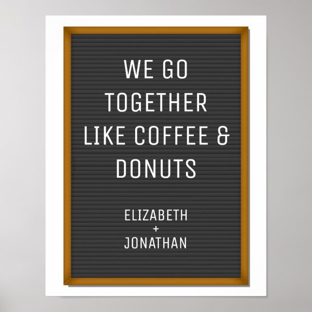 Drôle Tableau Lettre Felt Votre Texte Personnalisé (Devant)