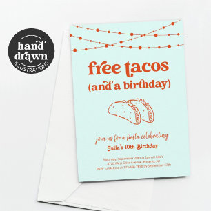 Drôle Taco Anniversaire Invitation