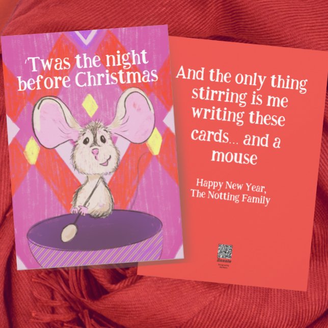 Drôle tard après Noël Carte de Nouvel An (Créateur téléchargé)