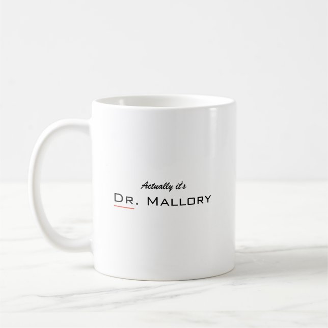 Drôle tasse à café médecin personnalisée (Gauche)