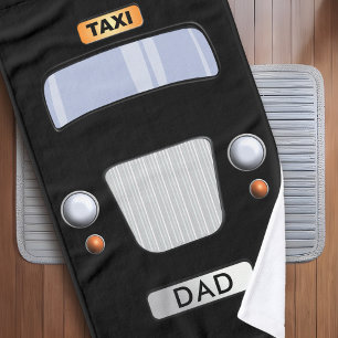 Drôle taxi noir serviette personnalisée