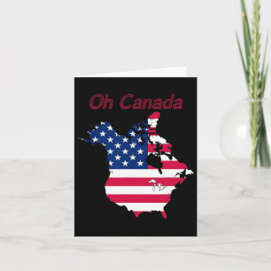 Drôle Tee Oh Canada Drôle Trump Carte Des États-Un