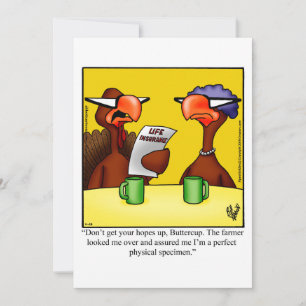 Drôle Thanksgiving Humour Carte de vacances