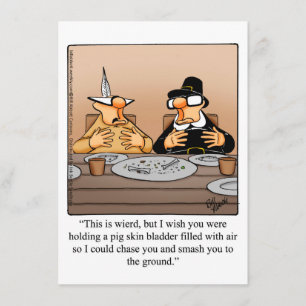 Drôle Thanksgiving Humour Dîner Invitations