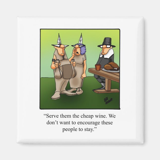 Drôle Thanksgiving Humour magnet cadeau (Devant)